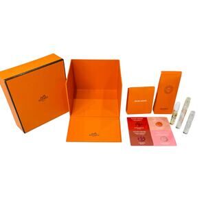 Hermes Box w/ Hermes Makeup and Fragrance Samples